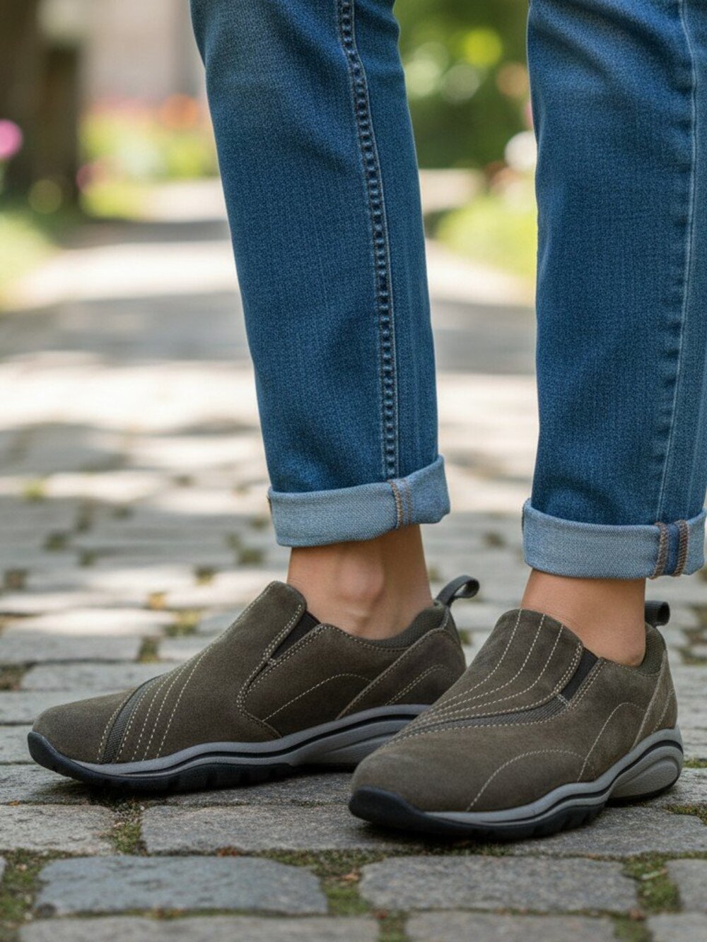 Privo by Clarks Green Suede Slip On Shoe